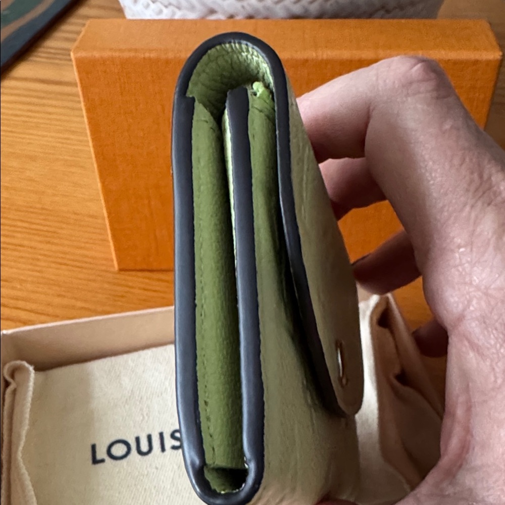 Louis Vuitton Rosalie Coin Card Holder, Pistachio Green Empreinte Leather - Picture 4 of 10